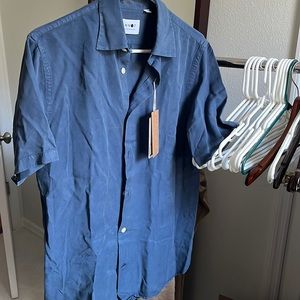 No Nationality Tencel short sleeve shirt
